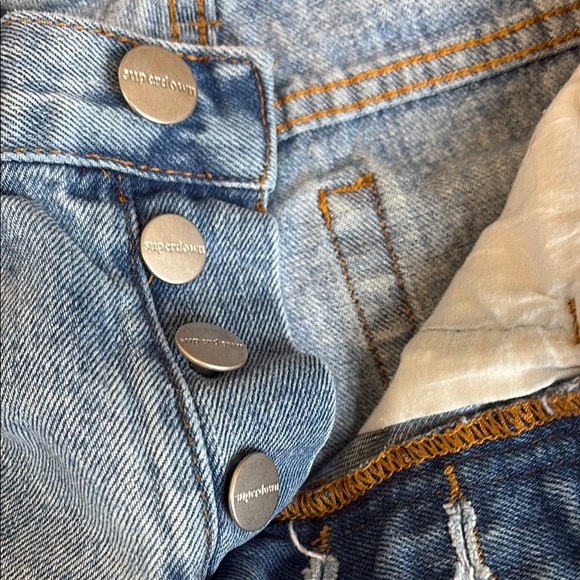 Superdown Denim Blue Women Shorts size 26 - Picture 3 of 4